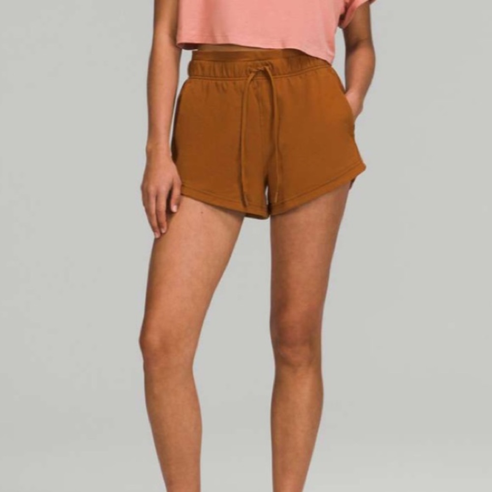 lululemon athletica Women's Rust Brown Drawstring Shorts